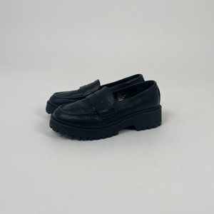 SINCERELY JULES BLACK PLATFORM LOAFERS